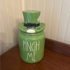 Rae Dunn Green 'Pinch Me' St. Patrick's Day Jar